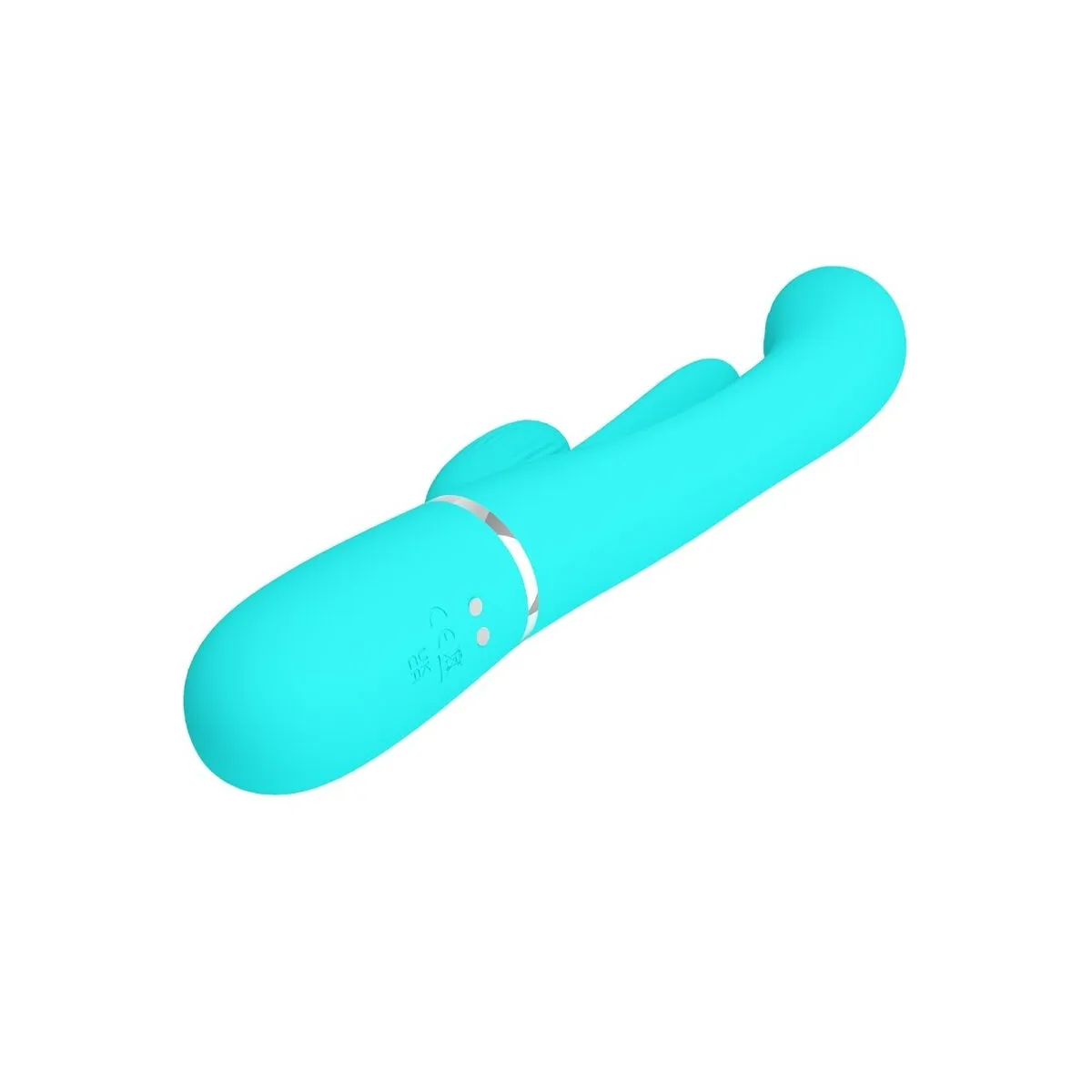 Shania Triple Rabbit Multifunktionsvibrator 3 In 1 Blau von Pretty Love | Fesselliebe.de