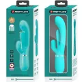 Shania Triple Rabbit Multifunktionsvibrator 3 In 1 Blau von Pretty Love
