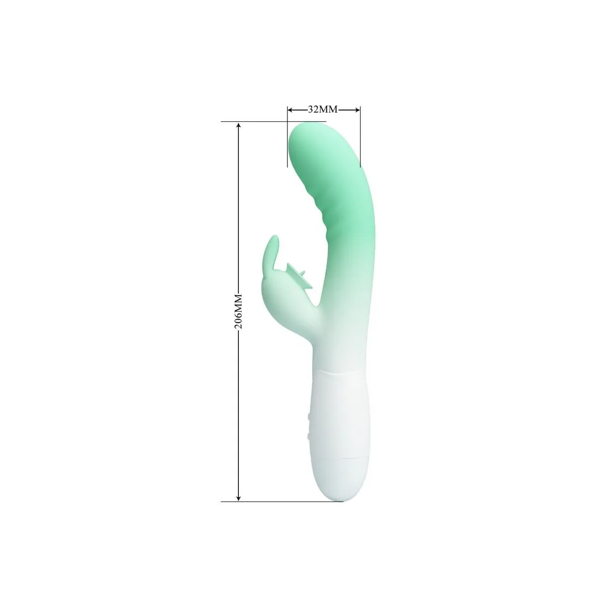 Cerberus Rabbit Vibrator 3o Vibrationen Grün von Pretty Love | Fesselliebe.de