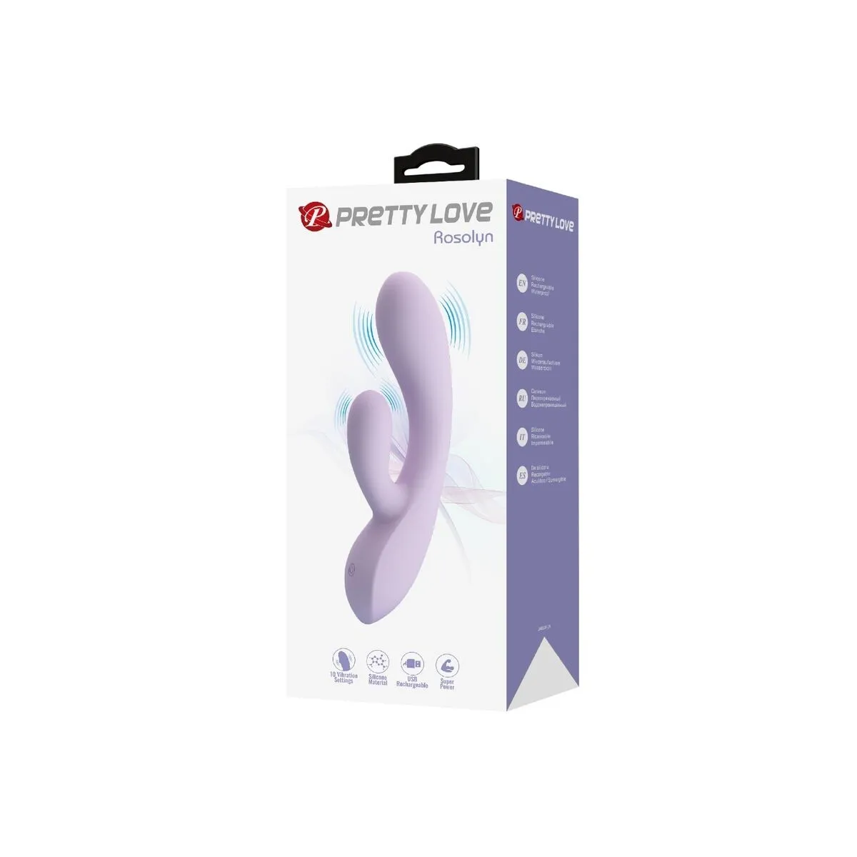 Rosolyn Rabbit Vibrator 10 Vibrationen Lila von Pretty Love | Fesselliebe.de