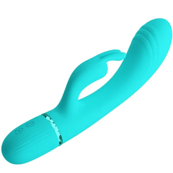 Scocco Vibrator Rabbit Türkis von Pretty Love Flirtation | Fesselliebe.de