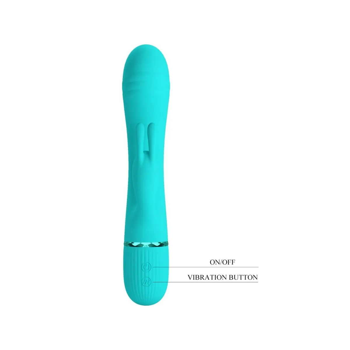 Scocco Vibrator Rabbit Türkis von Pretty Love Flirtation | Fesselliebe.de