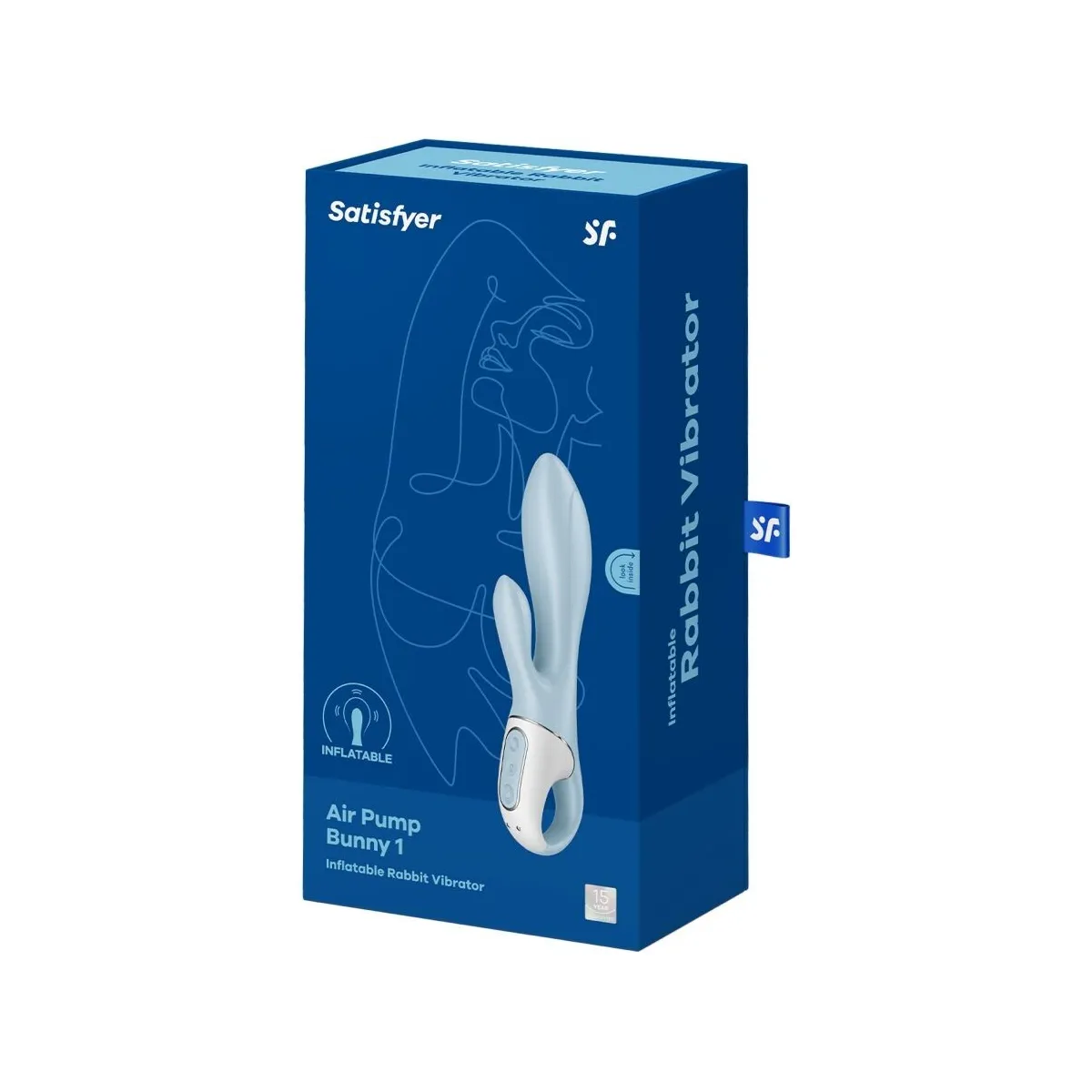 Air Pump Bunny 1 aufblasbarer Rabbitvibrator Blau von Satisfyer Vibrator | Fesselliebe.de