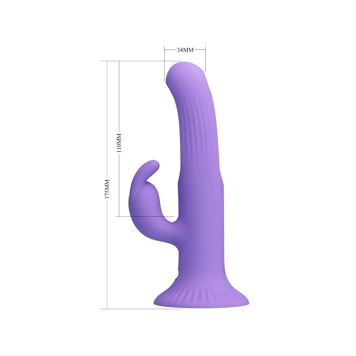 Killmoulis Rabbit Vibrator 12 Vibrationsmodi Lila von Pretty Love | Fesselliebe.de
