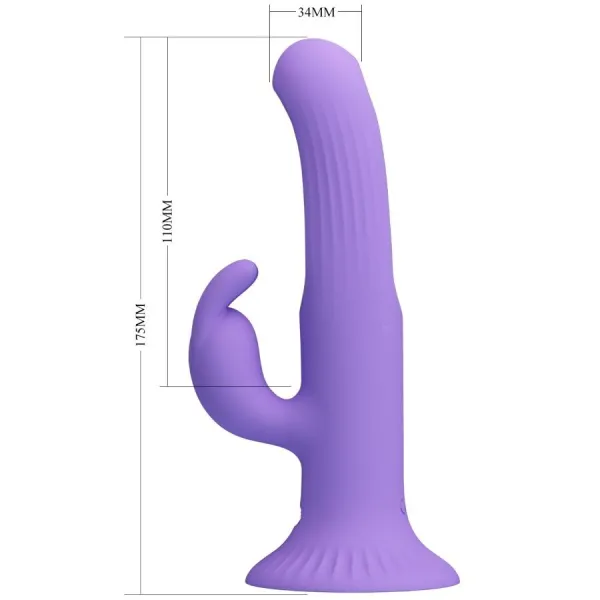 Killmoulis Rabbit Vibrator 12 Vibrationsmodi Lila von Pretty Love | Fesselliebe.de