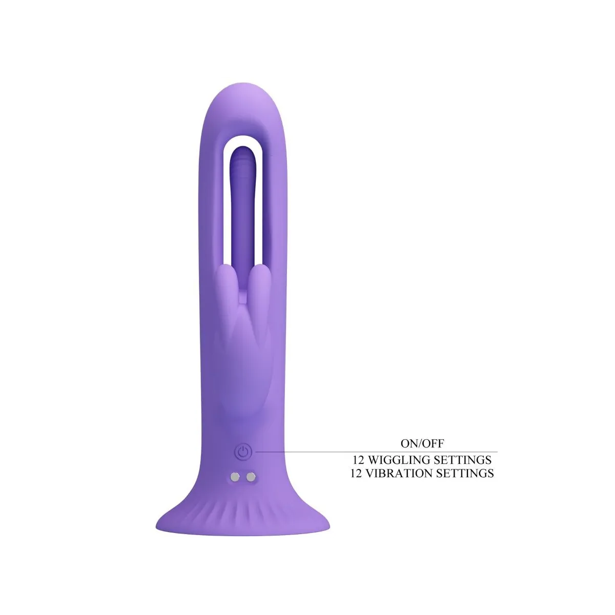 Killmoulis Rabbit Vibrator 12 Vibrationsmodi Lila von Pretty Love | Fesselliebe.de