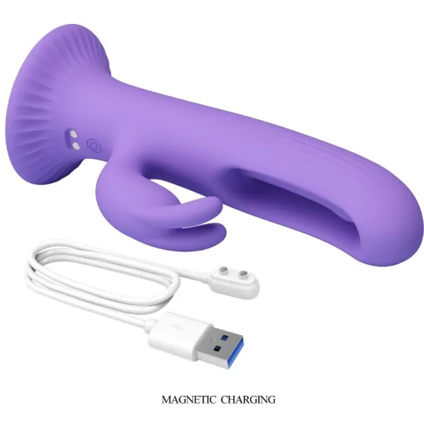 Killmoulis Rabbit Vibrator 12 Vibrationsmodi Lila von Pretty Love | Fesselliebe.de