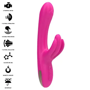 Britney Multifunktions-Rabbit-Vibrator 23 cm Rosa von Intense Fun