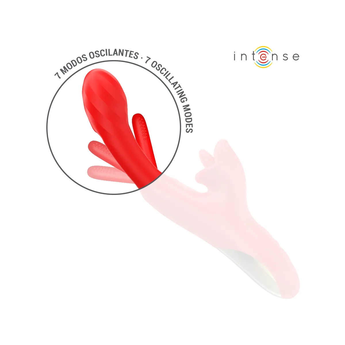 Jessica Multifunktionsvibrator Klitorisstimulation 24,8 cm Rot von Intense Fun | Fesselliebe.de