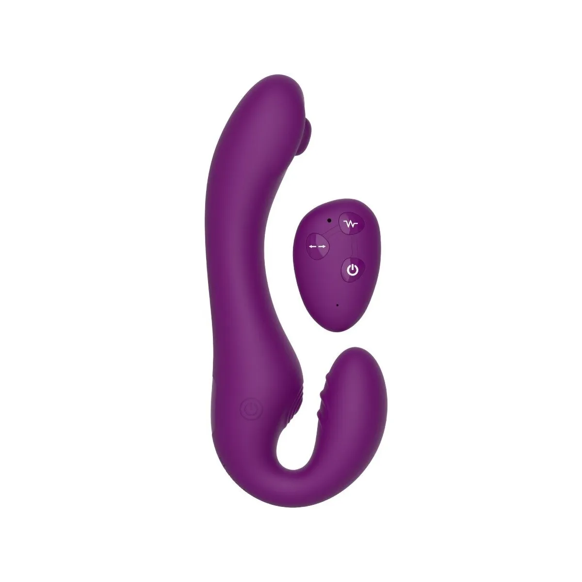 Xocoon – 2 In 1 Strapless Strap-On Vibrator mit Fernbedienung Lila von Xocoon | Fesselliebe.de