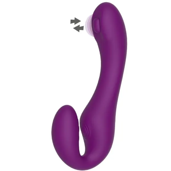 Xocoon – 2 In 1 Strapless Strap-On Vibrator mit Fernbedienung Lila von Xocoon | Fesselliebe.de