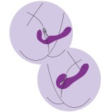 Xocoon – 2 In 1 Strapless Strap-On Vibrator mit Fernbedienung Lila von Xocoon | Fesselliebe.de