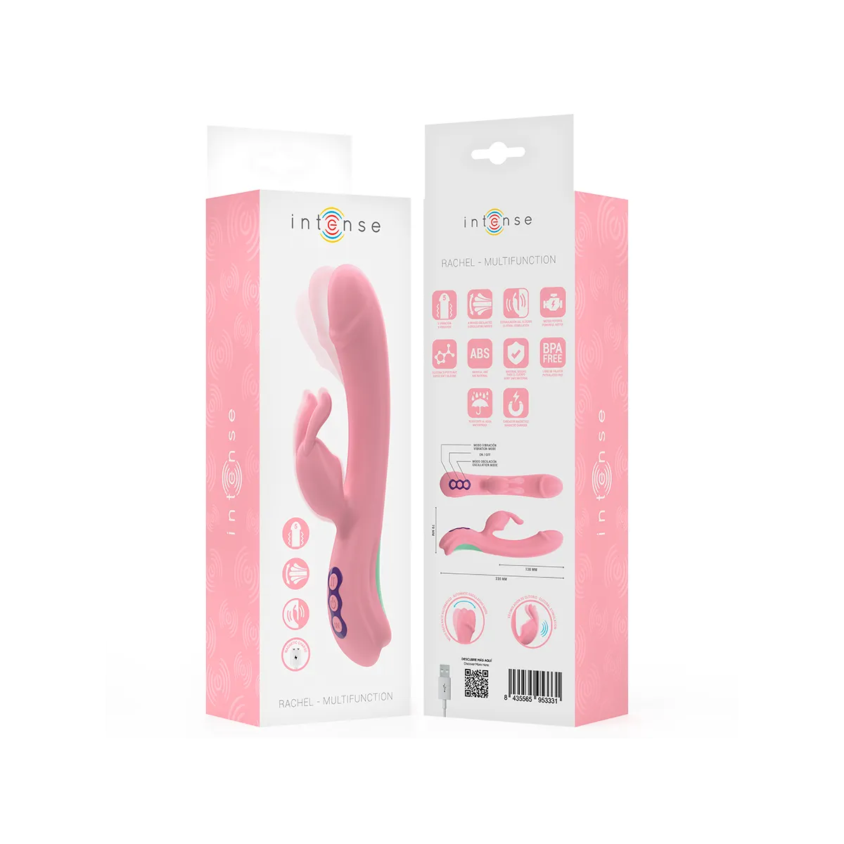 Rachel Rabbit Vibrator 5 Vibrationen Rosa von Intense Fun | Fesselliebe.de