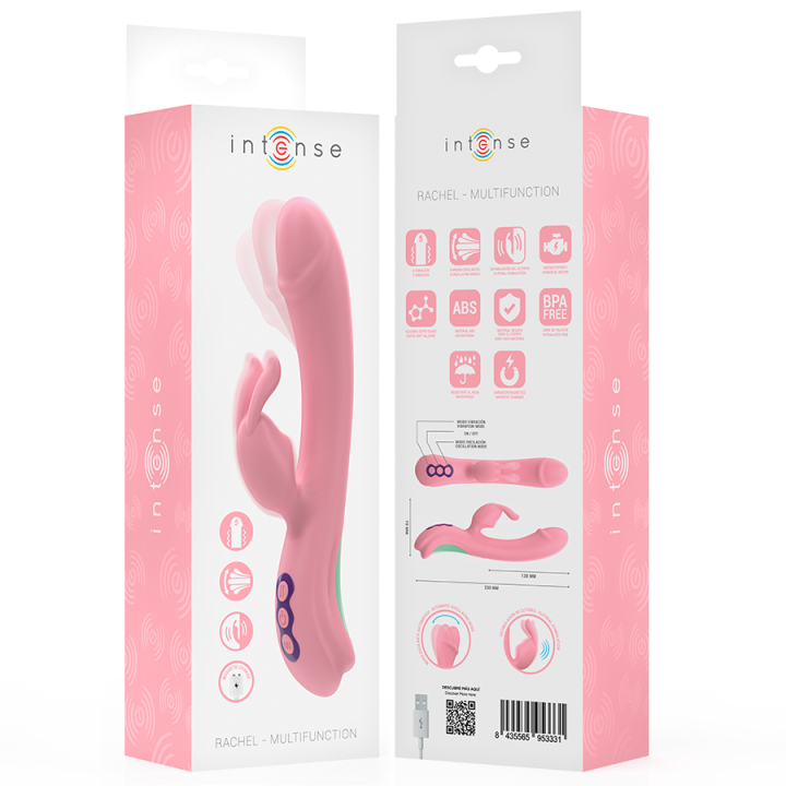 Rachel Rabbit Vibrator 5 Vibrationen Rosa von Intense Fun | Fesselliebe.de
