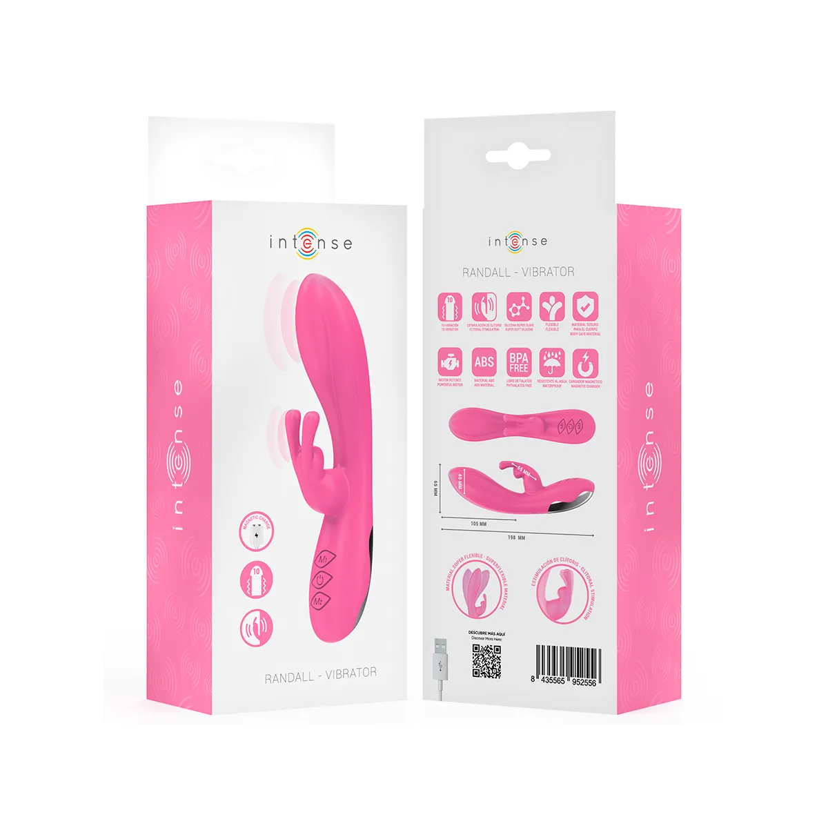 Randall Rabbit Vibrator 10 Vibrationen Rosa von Intense Fun | Fesselliebe.de