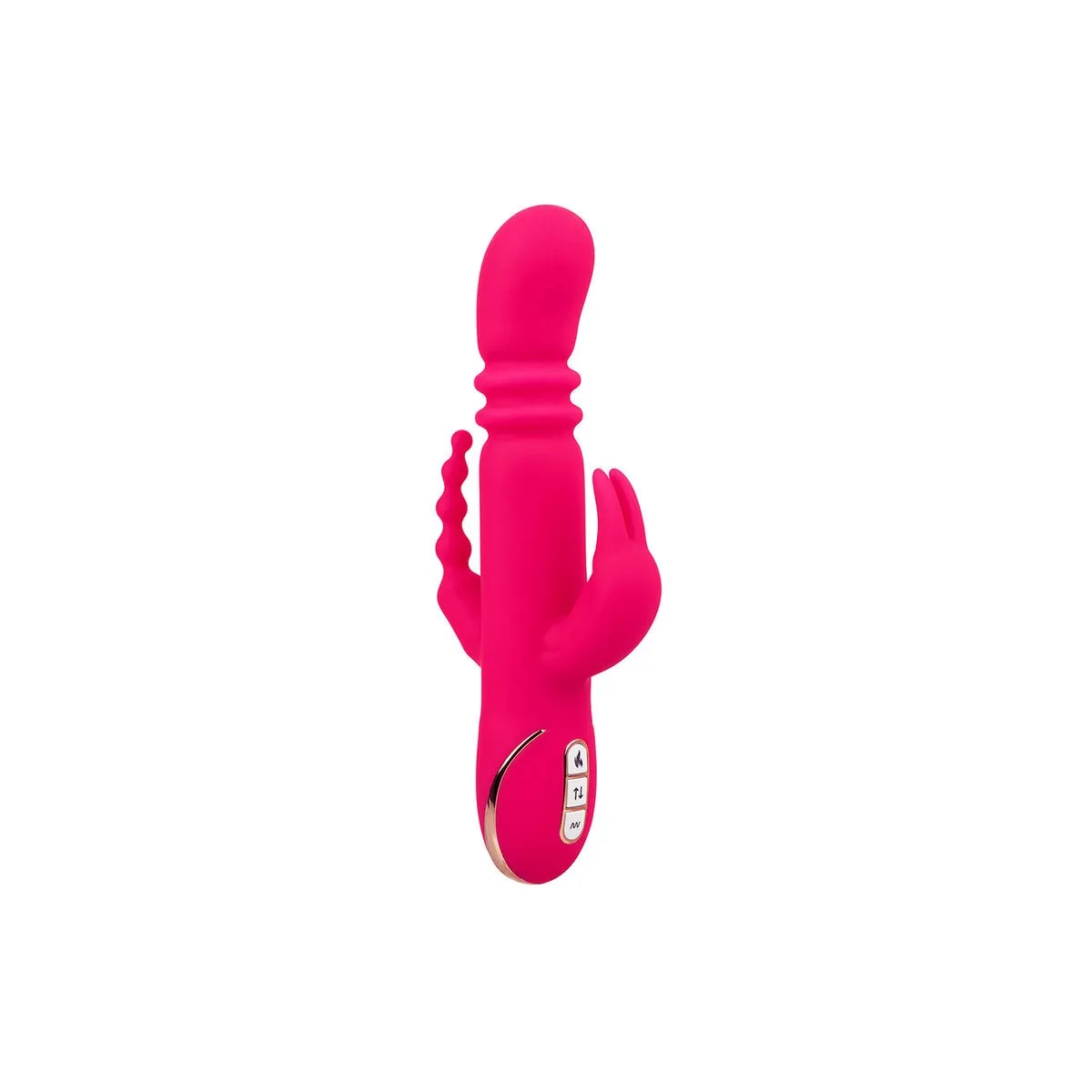 Jack Fantasy Dreifach Beheizter Vibrator Rabbit Rosa von Calexotics | Fesselliebe.de