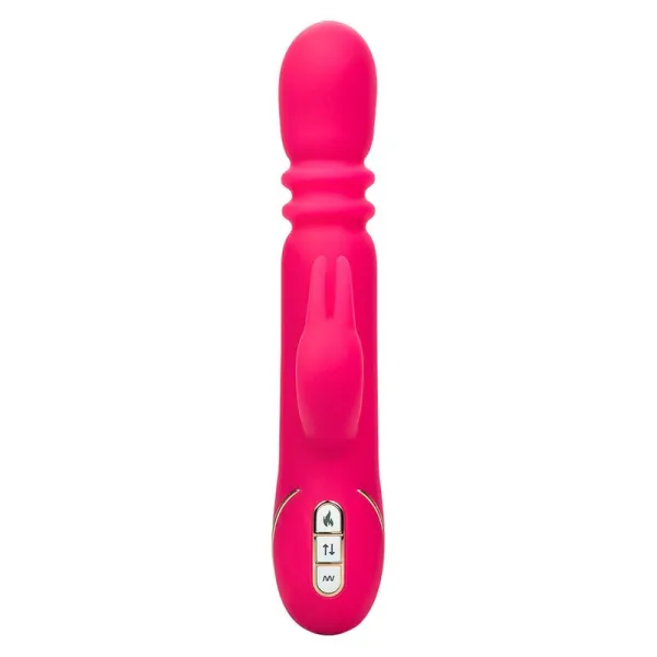 Jack Fantasy Dreifach Beheizter Vibrator Rabbit Rosa von Calexotics | Fesselliebe.de