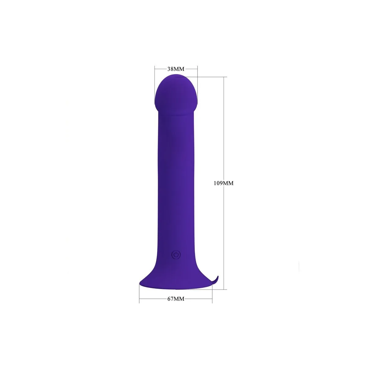 Murray Youth Vibrierender Dildo & wiederaufladbarer Violett von Pretty Love Led | Fesselliebe.de