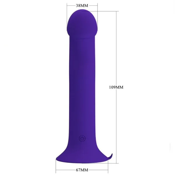 Murray Youth Vibrierender Dildo & wiederaufladbarer Violett von Pretty Love Led | Fesselliebe.de