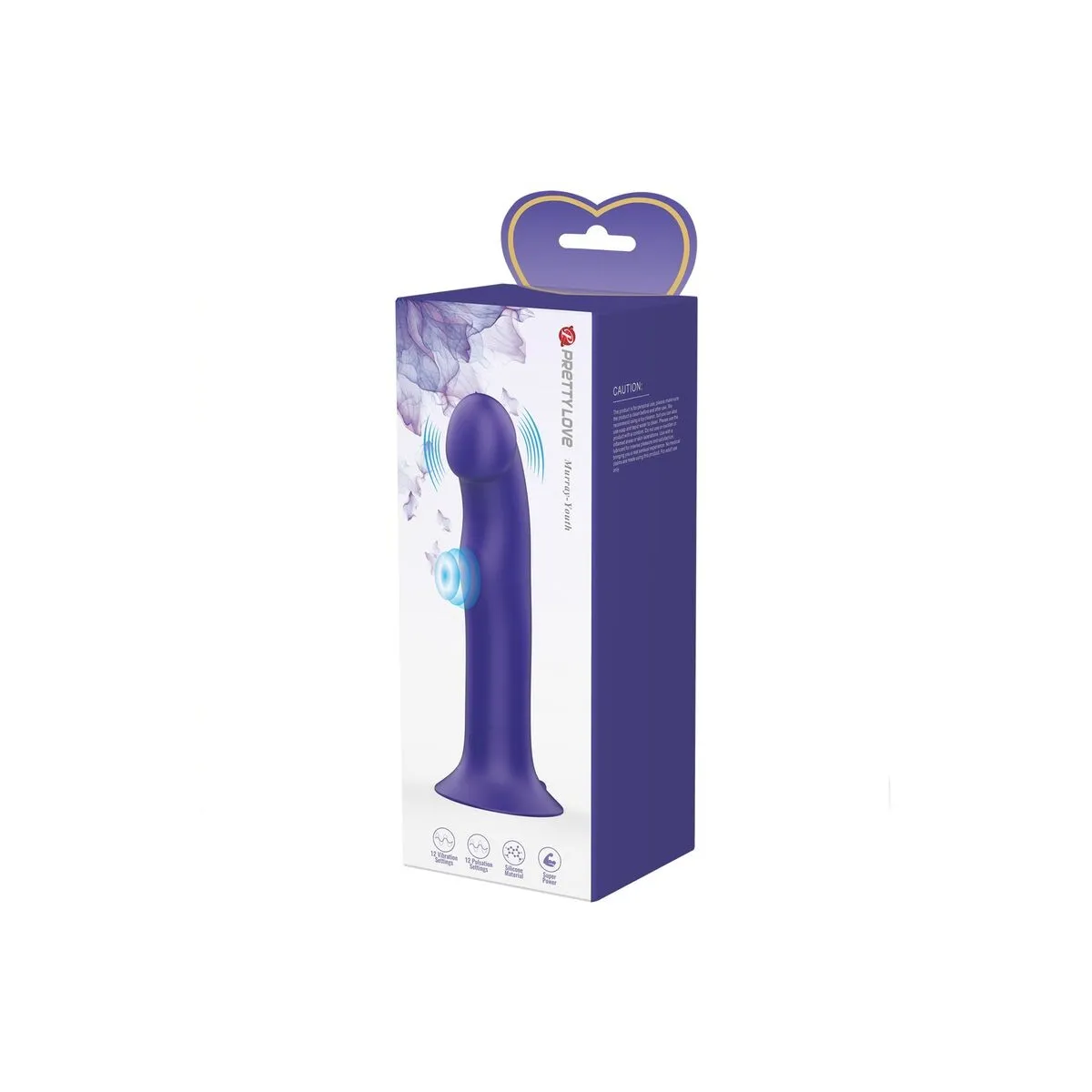 Murray Youth Vibrierender Dildo & wiederaufladbarer Violett von Pretty Love Led | Fesselliebe.de