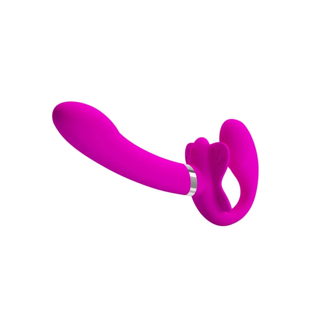 Valerie Doppel-Strap-On-Vibrator 12 Vibrationen Lila von Pretty Love | Fesselliebe.de