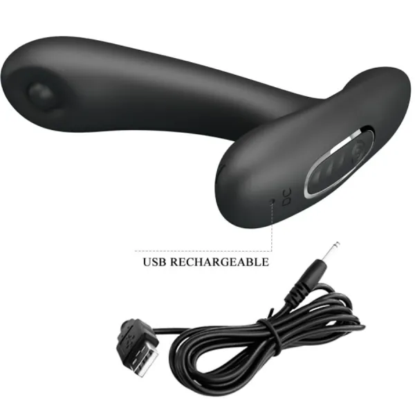 Remington Anal- und Vaginal-Vibrationsmassager Schwarz von Pretty Love | Fesselliebe.de