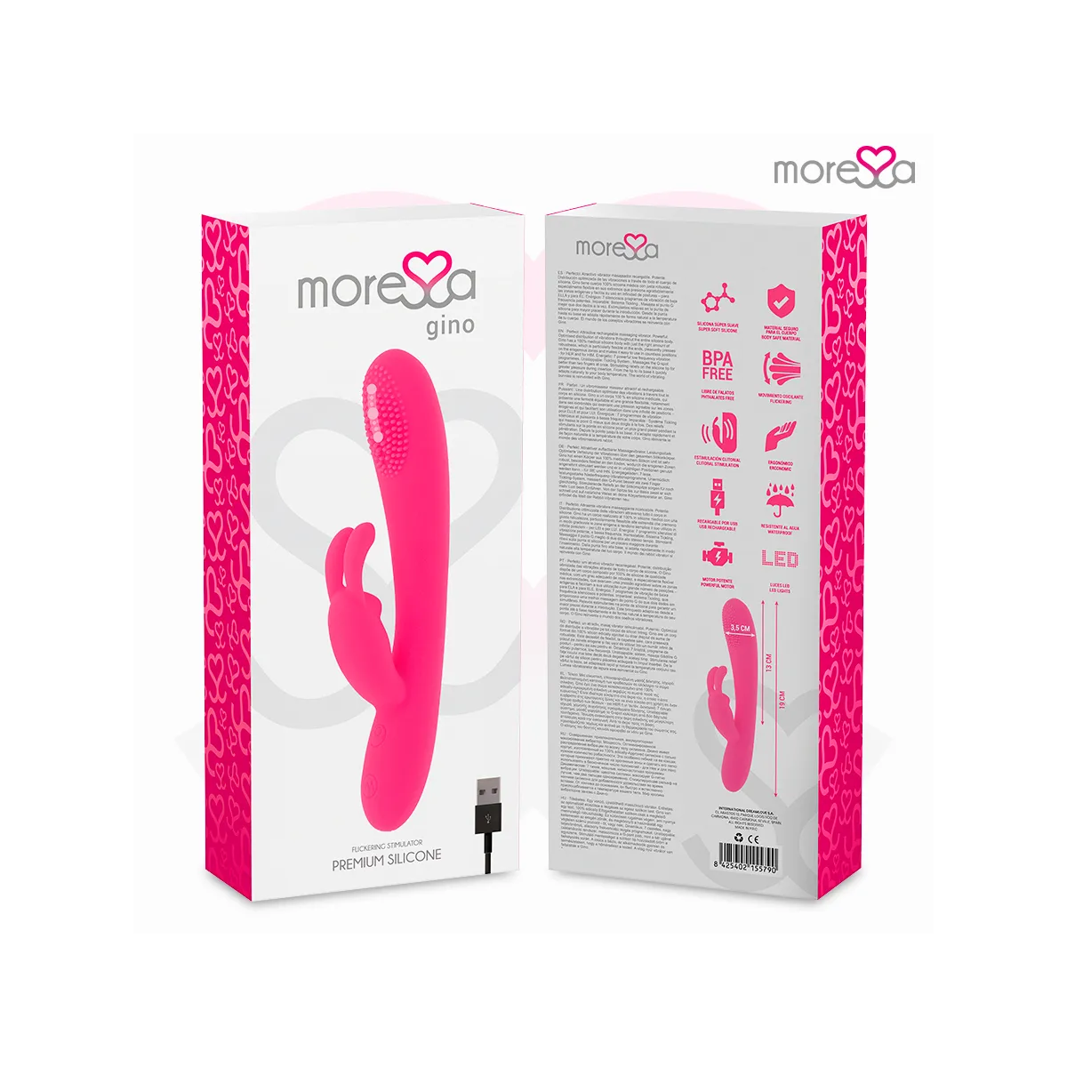 Gino Premium Silikon wiederaufladbar von Moressa | Fesselliebe.de