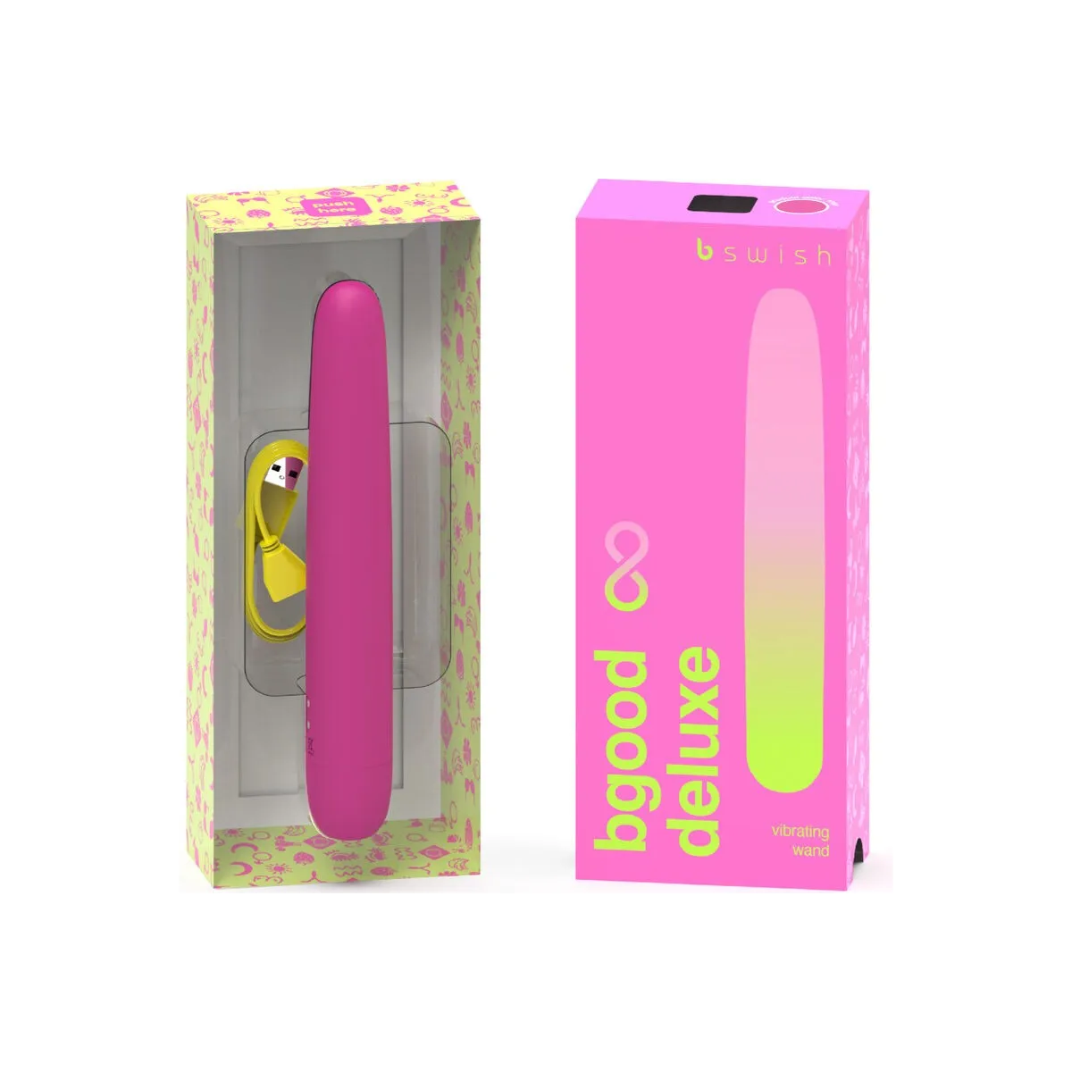 Bgood Infinite Deluxe wiederaufladbarer Vibrator Rosa Silikon von B Swish | Fesselliebe.de