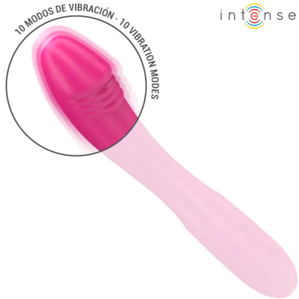 Belinda Vibrator 19 cm Flexibel 10 Vibrationen Rosa von Intense Fun | Fesselliebe.de