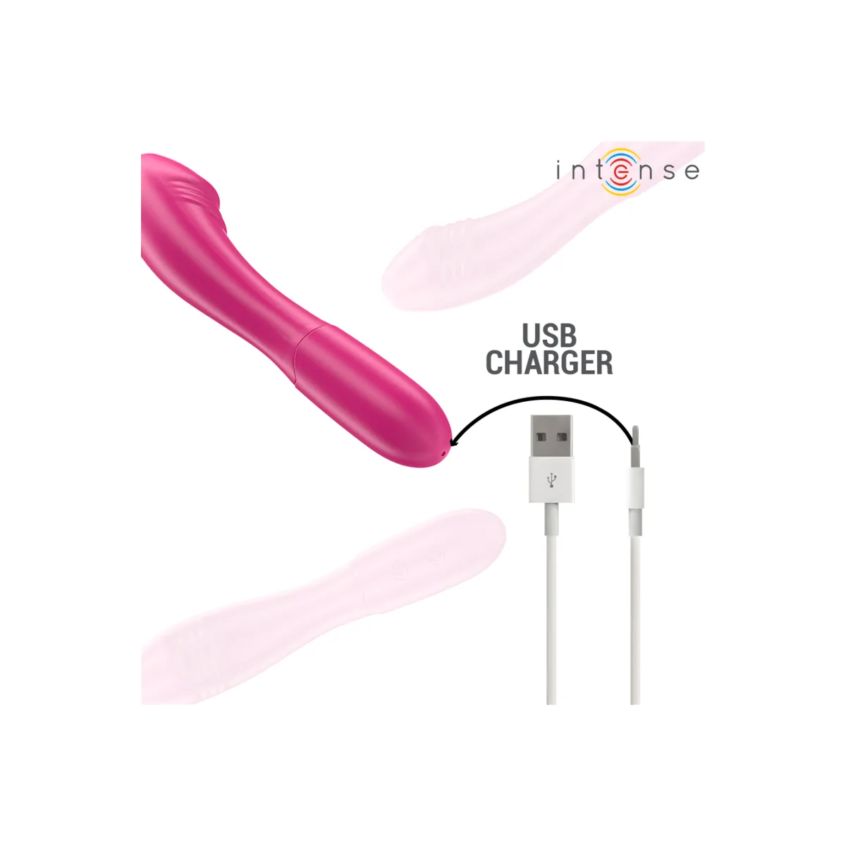 Belinda Vibrator 19 cm Flexibel 10 Vibrationen Rosa von Intense Fun | Fesselliebe.de