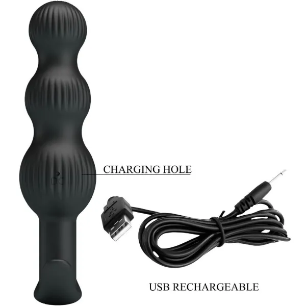 Sidney Analvibrator 10 Vibrationen Schwarz von Pretty Love | Fesselliebe.de