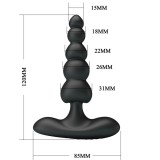 Corban Analvibrator 10 Vibrationen Schwarz von Pretty Love | Fesselliebe.de
