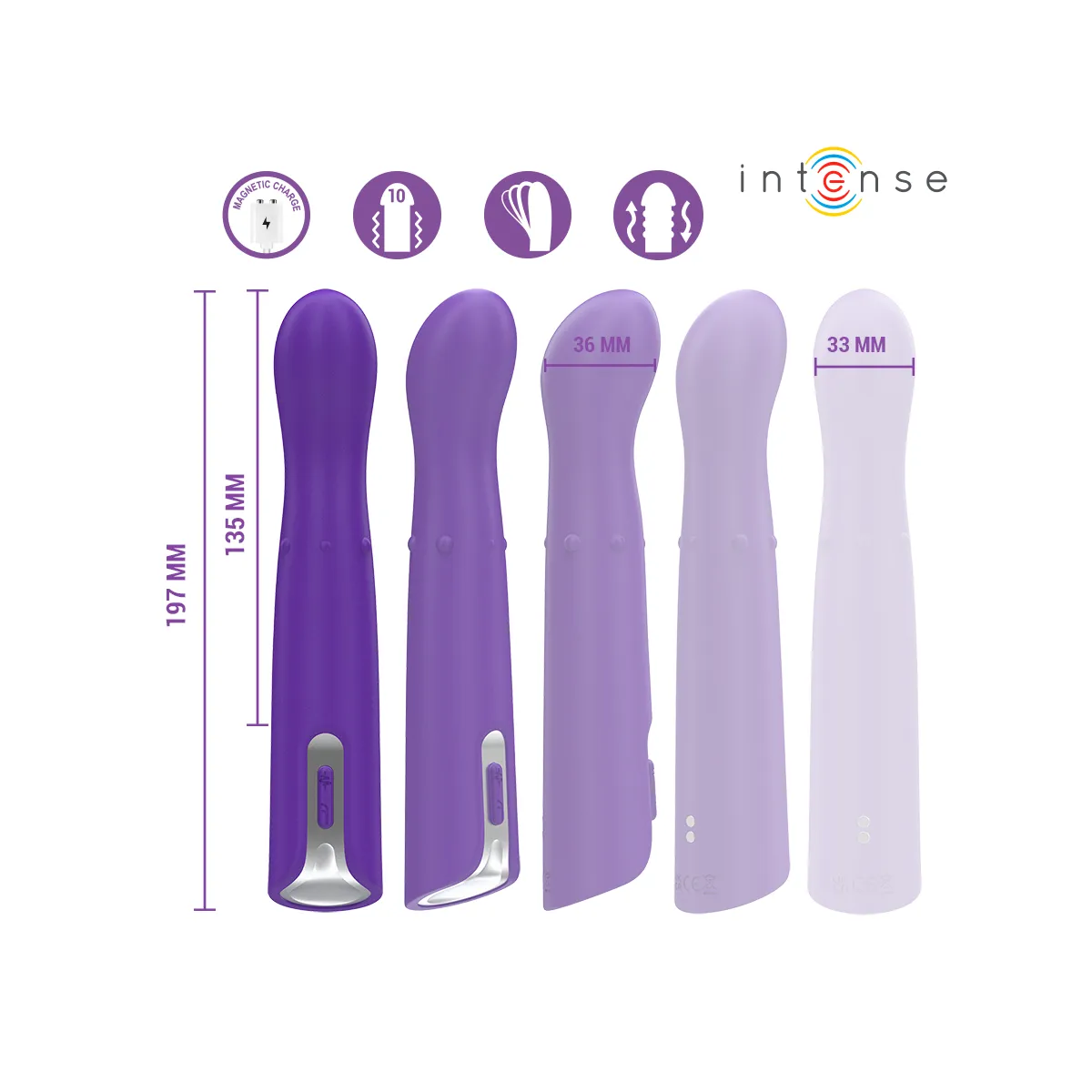 Helena Beads Up & Down Wiggle Vibrator 13,5 cm von Intense Fun | Fesselliebe.de