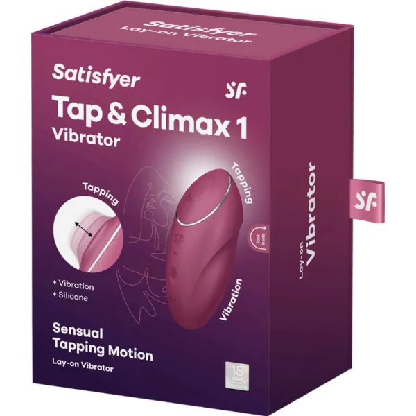 Tap & Climax 1 Auflegvibrator Rot von Satisfyer Layons | Fesselliebe.de