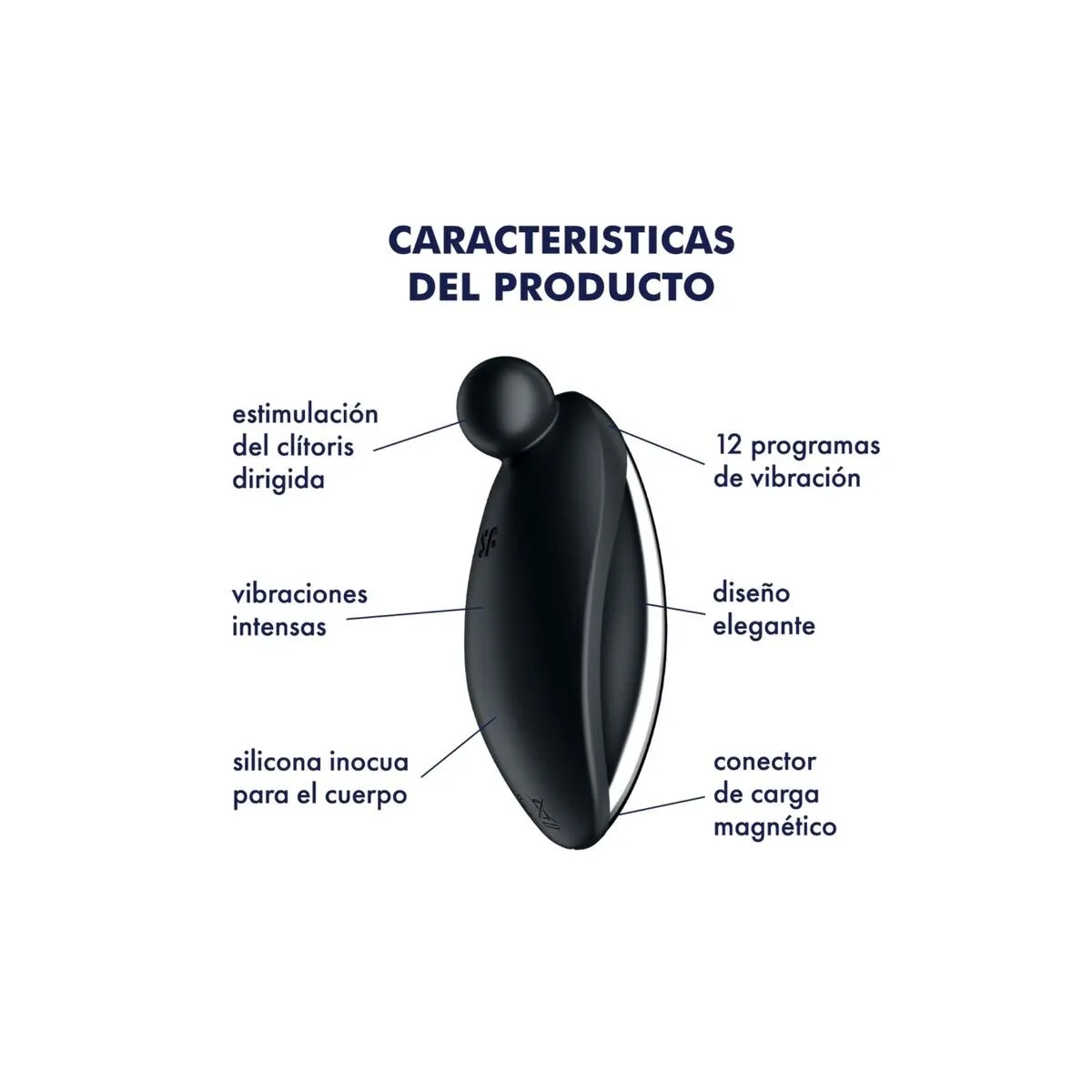 Spot On 2 Auflegevibrator Schwarz von Satisfyer Vibrator | Fesselliebe.de
