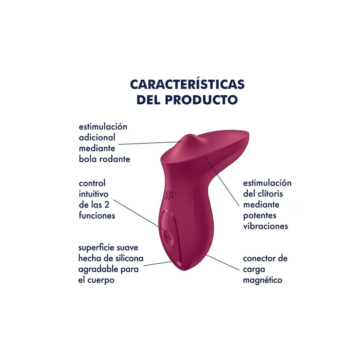 Exciterrr Vibrator Auflegbarer Klitoris Fuchsia von Satisfyer Vibrator | Fesselliebe.de