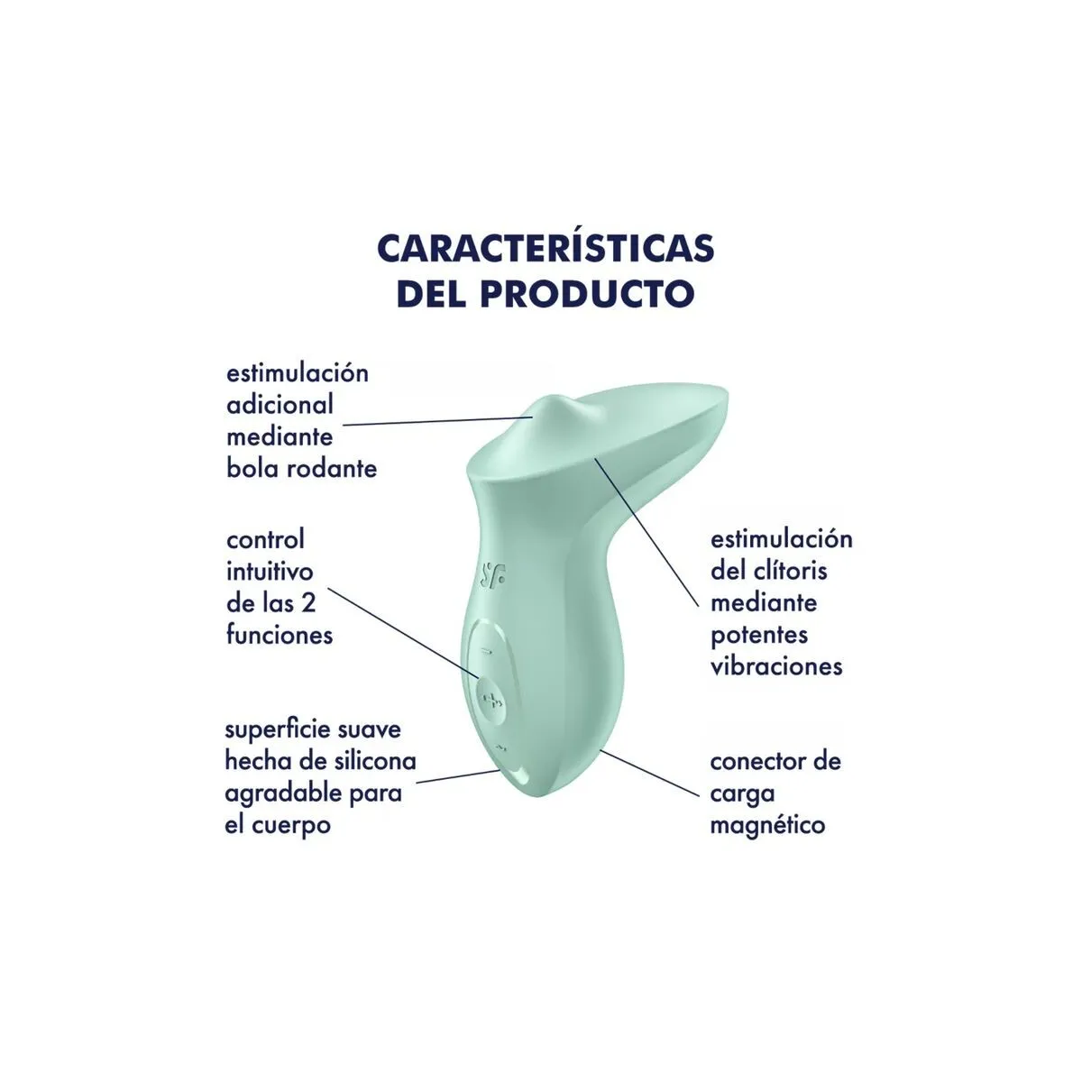 Exciterrr Vibrator Auflegender Klitoris Mint von Satisfyer Vibrator | Fesselliebe.de