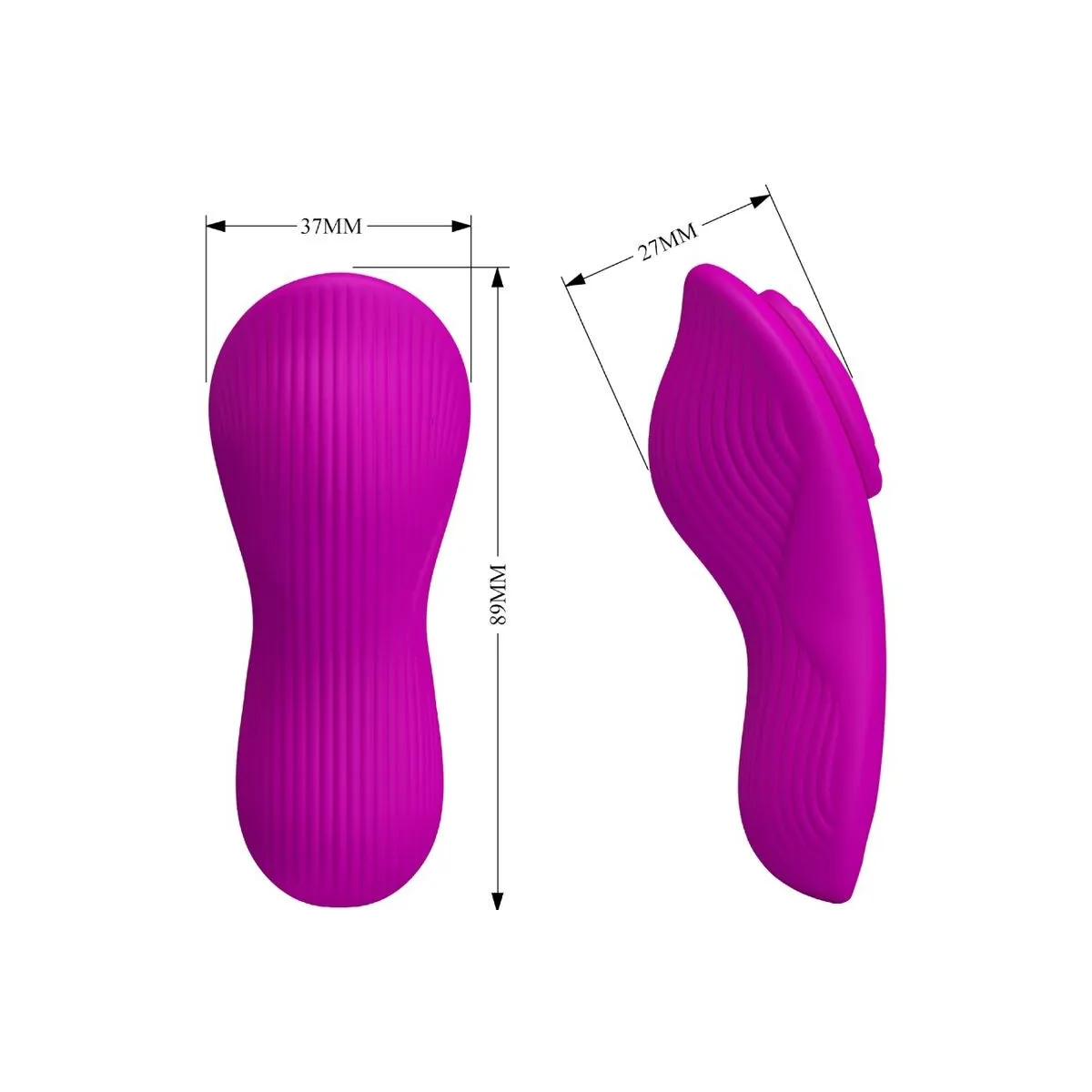 Romario Auflegbarer Klitoris-Stimulator mit Fernbedienung Rosa von Pretty Love | Fesselliebe.de