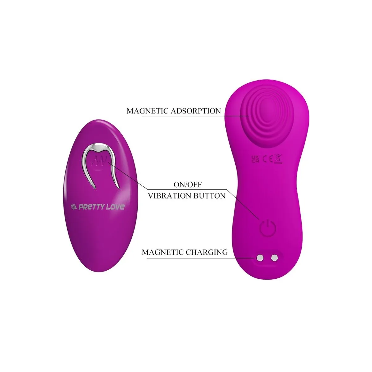 Romario Auflegbarer Klitoris-Stimulator mit Fernbedienung Rosa von Pretty Love | Fesselliebe.de