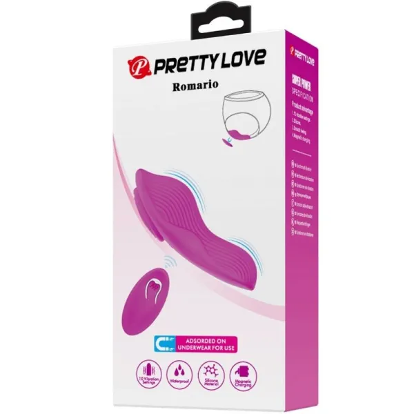 Romario Auflegbarer Klitoris-Stimulator mit Fernbedienung Rosa von Pretty Love | Fesselliebe.de