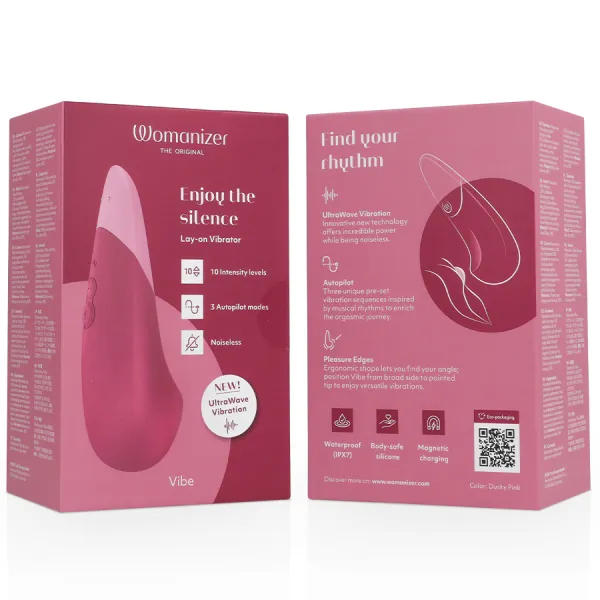 Vibe Lay-On Silent Vibrator Dusky Pink von Womanizer | Fesselliebe.de