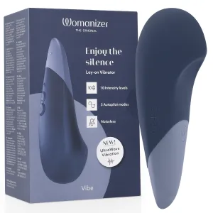 Vibe Lay-On Silent Vibrator Dunkelblau von Womanizer | Fesselliebe.de