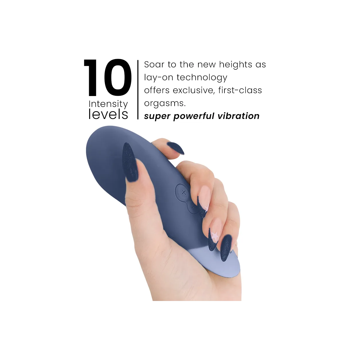 Vibe Lay-On Silent Vibrator Dunkelblau von Womanizer | Fesselliebe.de