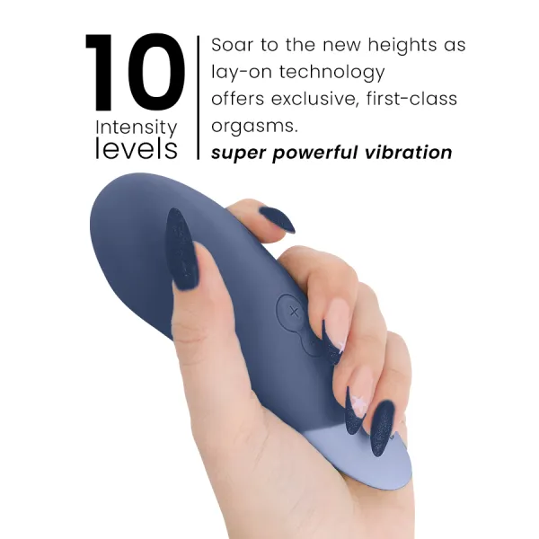 Vibe Lay-On Silent Vibrator Dunkelblau von Womanizer | Fesselliebe.de