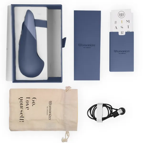 Vibe Lay-On Silent Vibrator Dunkelblau von Womanizer | Fesselliebe.de