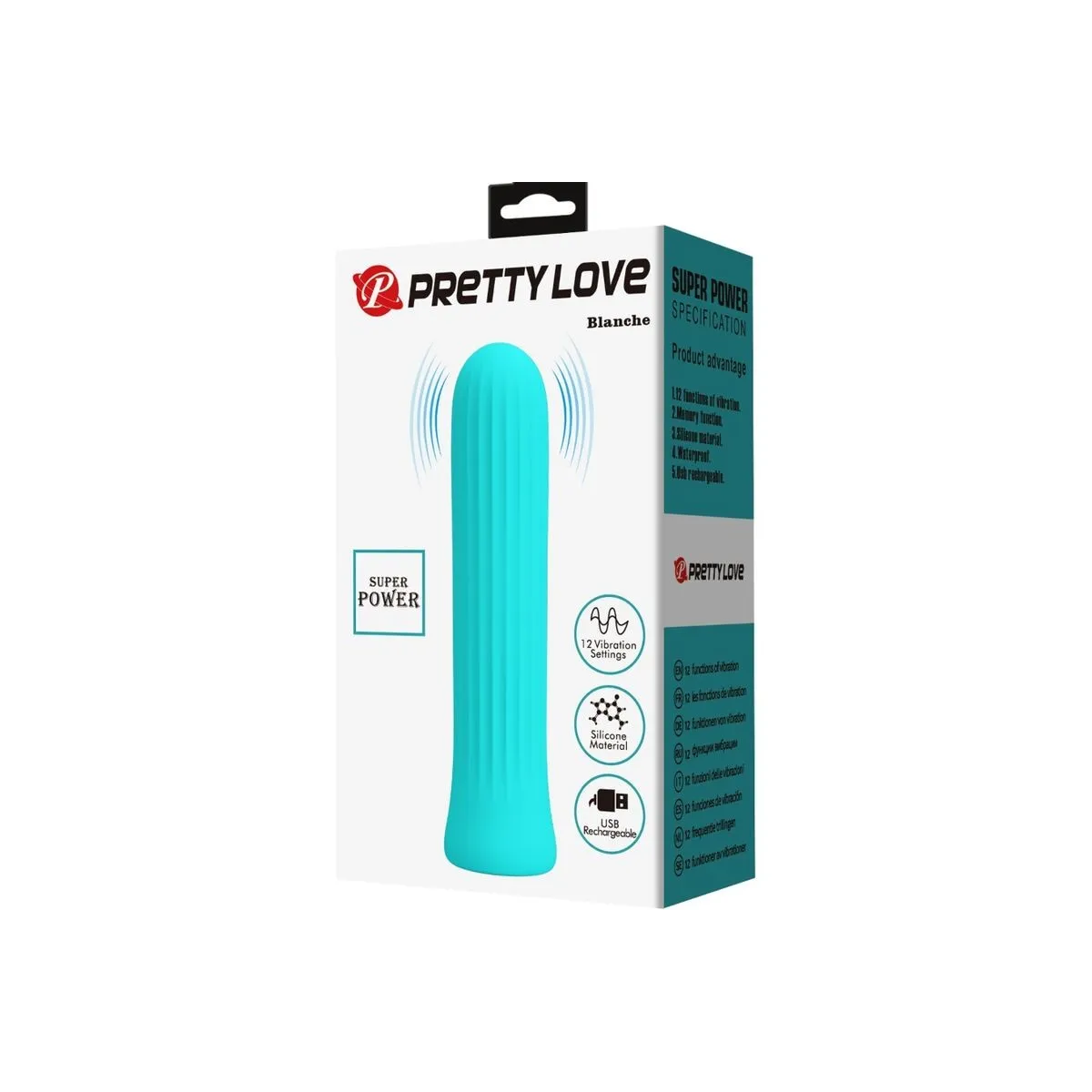 Blanche Blauer Stimulator-Vibrator von Pretty Love C-Type | Fesselliebe.de