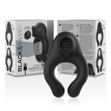 Vibratorring aus Silikon, 3 Motoren, wiederaufladbar, Schwarz von Black&Silver | Fesselliebe.de