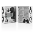 Vibratorring aus Silikon, 3 Motoren, wiederaufladbar, Schwarz von Black&Silver