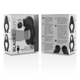 Vibratorring aus Silikon, 3 Motoren, wiederaufladbar, Schwarz von Black&Silver | Fesselliebe.de
