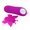 Love Eggs Butterfly Clitoris Stimulator 12 Geschwindigkeiten Lila mit Fernbedienung von Baile Stimulating